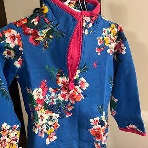 Girl Toddlers Half Zip Sweater